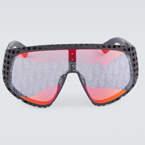 Black and Purple Visor Sunglasses - Picture 3 of 11